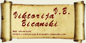 Viktorija Bičanski vizit kartica